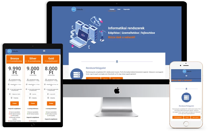 rendszerfelügyelet weboldal